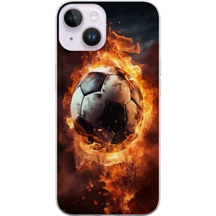 Mobilskal till Apple iPhone 15 Plus med Fotboll motiv i gruppen SMARTPHONE & SURFPLATTOR / Mobilskydd / Apple / iPhone 15 hos TP E-commerce Nordic AB (A50966)