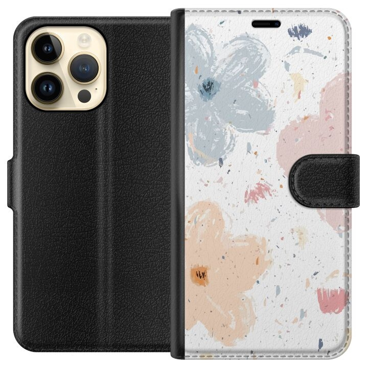 Plånboksfodral till Apple iPhone 15 Pro Max med Blommor motiv i gruppen SMARTPHONE & SURFPLATTOR / Mobilskydd / Apple / iPhone 15 hos TP E-commerce Nordic AB (A50984)