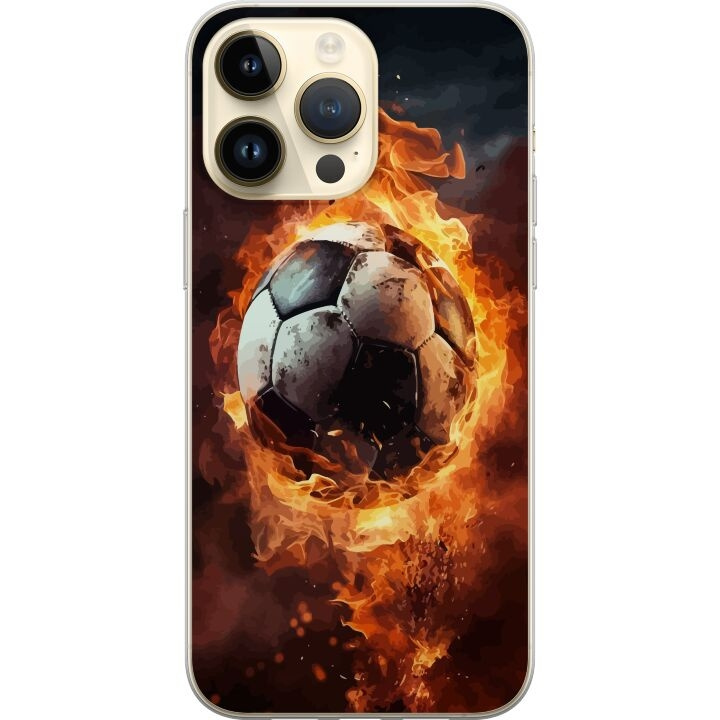 Mobilskal till Apple iPhone 15 Pro Max med Fotboll motiv i gruppen SMARTPHONE & SURFPLATTOR / Mobilskydd / Apple / iPhone 15 hos TP E-commerce Nordic AB (A51020)