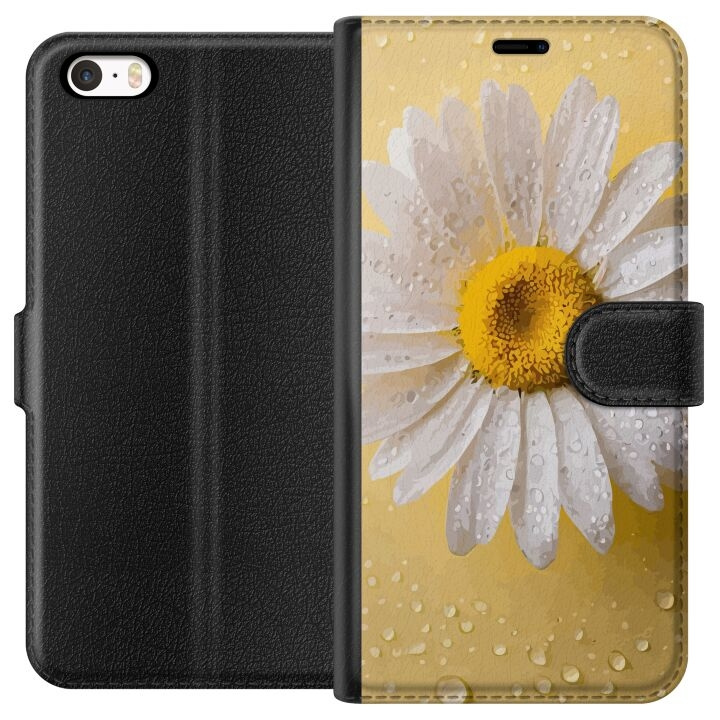 Plånboksfodral till Apple iPhone 5 med Porslinsblomma motiv i gruppen SMARTPHONE & SURFPLATTOR / Mobilskydd / Apple / iPhone 5/5S/SE hos TP E-commerce Nordic AB (A51080)