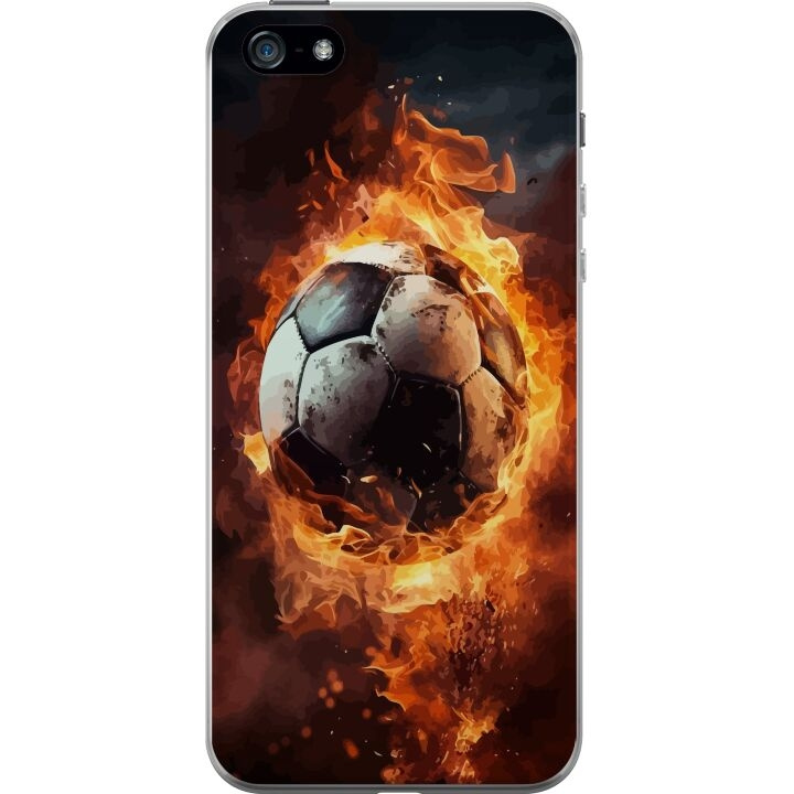 Mobilskal till Apple iPhone 5 med Fotboll motiv i gruppen SMARTPHONE & SURFPLATTOR / Mobilskydd / Apple / iPhone 5/5S/SE hos TP E-commerce Nordic AB (A51128)