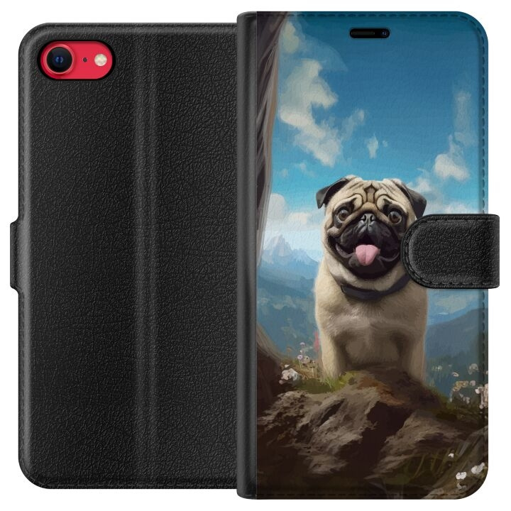 Plånboksfodral till Apple iPhone 7 med Glad Hund motiv i gruppen SMARTPHONE & SURFPLATTOR / Mobilskydd / Apple / iPhone 7 hos TP E-commerce Nordic AB (A51395)