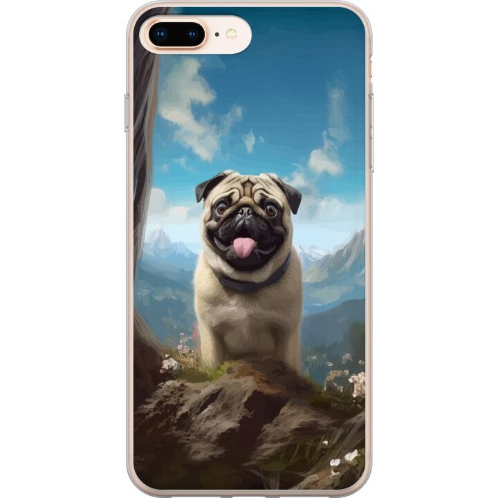 Mobilskal till Apple iPhone 7 Plus med Glad Hund motiv i gruppen SMARTPHONE & SURFPLATTOR / Mobilskydd / Apple / iPhone 7 Plus hos TP E-commerce Nordic AB (A51476)