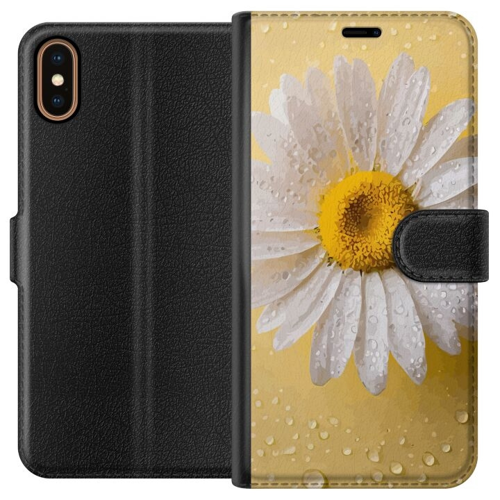 Plånboksfodral till Apple iPhone X med Porslinsblomma motiv i gruppen SMARTPHONE & SURFPLATTOR / Mobilskydd / Apple / iPhone X/XS hos TP E-commerce Nordic AB (A51755)