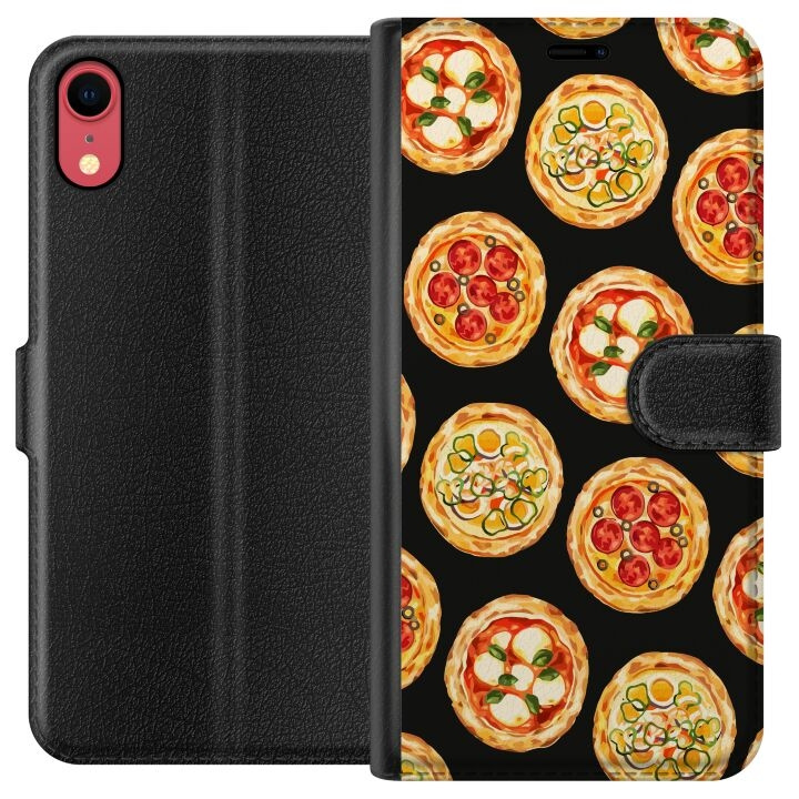 Plånboksfodral till Apple iPhone XR med Pizza motiv i gruppen SMARTPHONE & SURFPLATTOR / Mobilskydd / Apple / iPhone XR hos TP E-commerce Nordic AB (A51822)