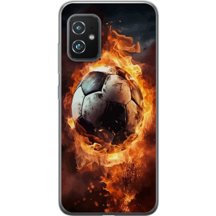 Mobilskal till Asus Zenfone 8 med Fotboll motiv i gruppen SMARTPHONE & SURFPLATTOR / Mobilskydd / Asus hos TP E-commerce Nordic AB (A52046)