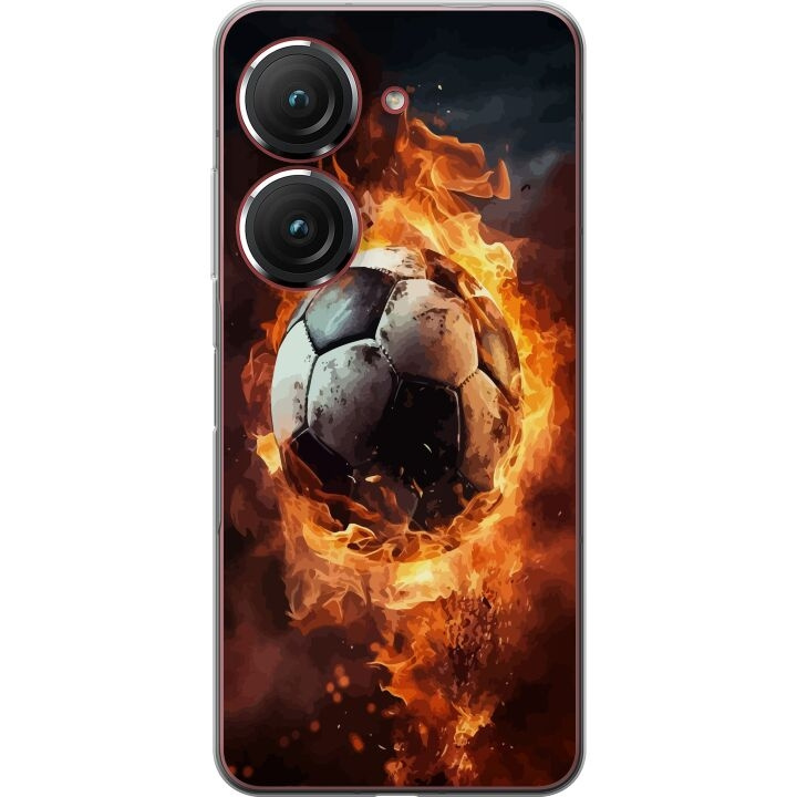 Mobilskal till Asus Zenfone 9 med Fotboll motiv i gruppen SMARTPHONE & SURFPLATTOR / Mobilskydd / Asus hos TP E-commerce Nordic AB (A52073)