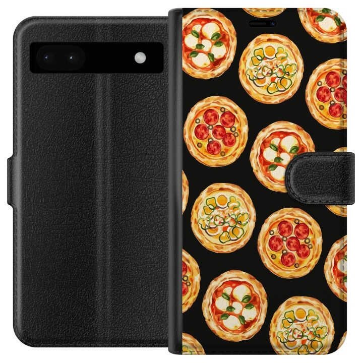 Plånboksfodral till Google Pixel 6a med Pizza motiv i gruppen SMARTPHONE & SURFPLATTOR / Mobilskydd / Google hos TP E-commerce Nordic AB (A52119)