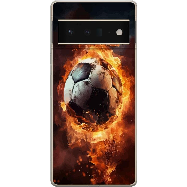 Mobilskal till Google Pixel 6 Pro med Fotboll motiv i gruppen SMARTPHONE & SURFPLATTOR / Mobilskydd / Google hos TP E-commerce Nordic AB (A52181)