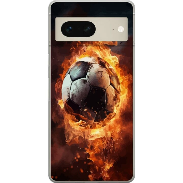 Mobilskal till Google Pixel 7 med Fotboll motiv i gruppen SMARTPHONE & SURFPLATTOR / Mobilskydd / Google hos TP E-commerce Nordic AB (A52208)