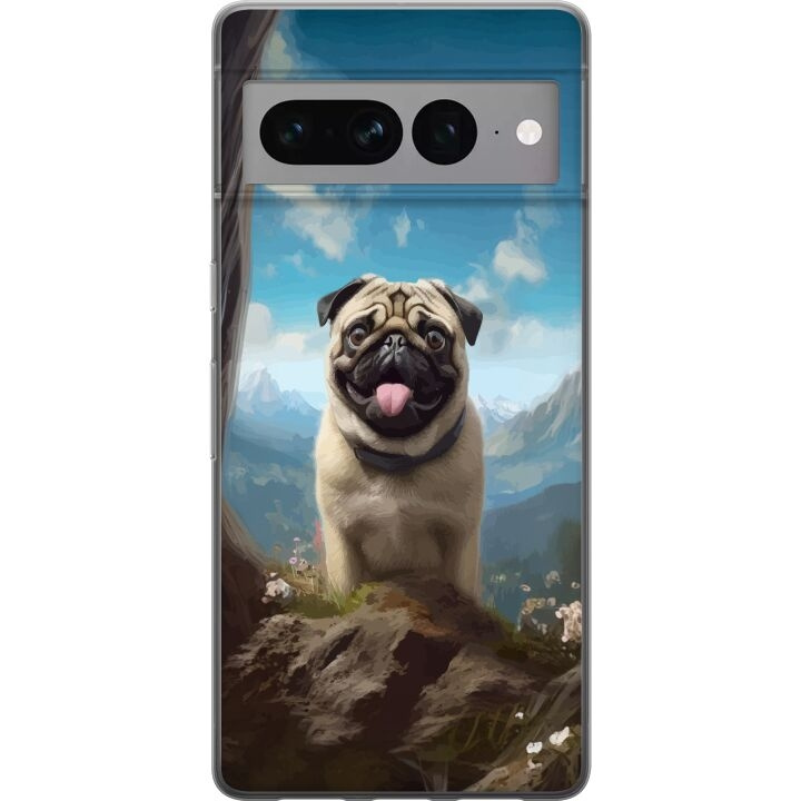Mobilskal till Google Pixel 7 Pro med Glad Hund motiv i gruppen SMARTPHONE & SURFPLATTOR / Mobilskydd / Google hos TP E-commerce Nordic AB (A52286)