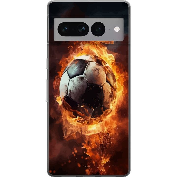 Mobilskal till Google Pixel 7 Pro med Fotboll motiv i gruppen SMARTPHONE & SURFPLATTOR / Mobilskydd / Google hos TP E-commerce Nordic AB (A52289)