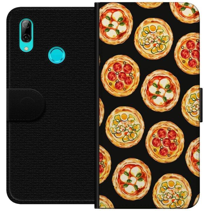 Plånboksfodral till Huawei P smart 2019 med Pizza motiv i gruppen SMARTPHONE & SURFPLATTOR / Mobilskydd / Huawei/Honor hos TP E-commerce Nordic AB (A52740)