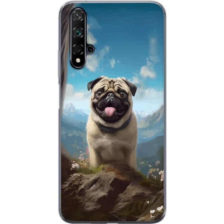 Mobilskal till Huawei nova 5T med Glad Hund motiv i gruppen SMARTPHONE & SURFPLATTOR / Mobilskydd / Huawei/Honor hos TP E-commerce Nordic AB (A52934)