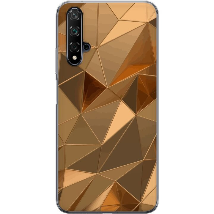 Mobilskal till Huawei nova 5T med 3D Guld motiv i gruppen SMARTPHONE & SURFPLATTOR / Mobilskydd / Huawei/Honor hos TP E-commerce Nordic AB (A52940)