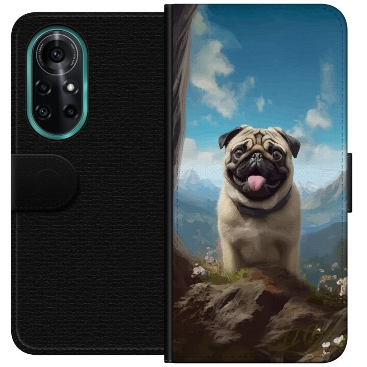 Plånboksfodral till Huawei nova 8 Pro med Glad Hund motiv i gruppen SMARTPHONE & SURFPLATTOR / Mobilskydd / Huawei/Honor hos TP E-commerce Nordic AB (A52961)