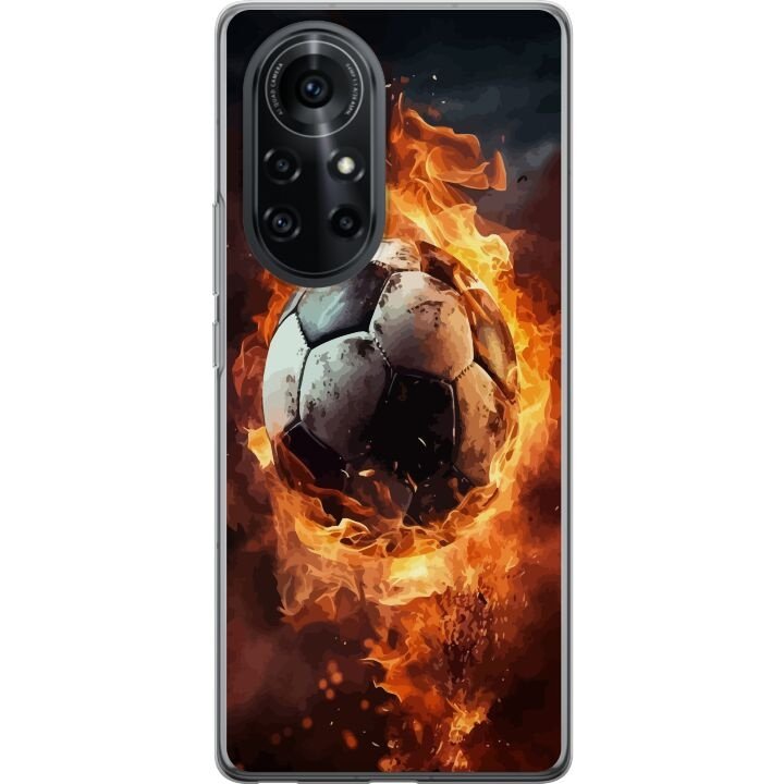 Mobilskal till Huawei nova 8 Pro med Fotboll motiv i gruppen SMARTPHONE & SURFPLATTOR / Mobilskydd / Huawei/Honor hos TP E-commerce Nordic AB (A52991)