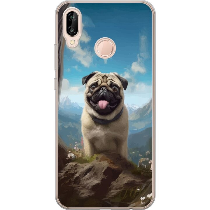 Mobilskal till Huawei P20 lite med Glad Hund motiv i gruppen SMARTPHONE & SURFPLATTOR / Mobilskydd / Huawei/Honor hos TP E-commerce Nordic AB (A53096)