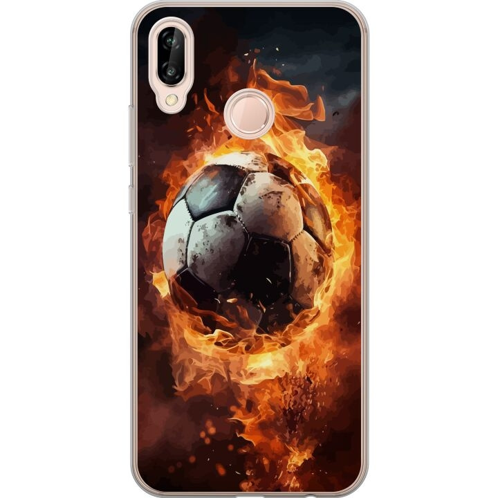 Mobilskal till Huawei P20 lite med Fotboll motiv i gruppen SMARTPHONE & SURFPLATTOR / Mobilskydd / Huawei/Honor hos TP E-commerce Nordic AB (A53099)