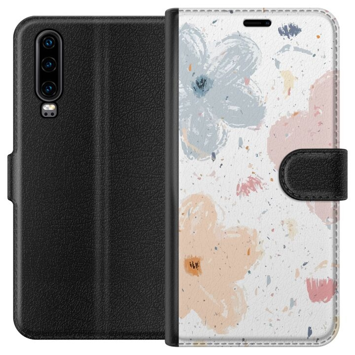 Plånboksfodral till Huawei P30 med Blommor motiv i gruppen SMARTPHONE & SURFPLATTOR / Mobilskydd / Huawei/Honor hos TP E-commerce Nordic AB (A53171)