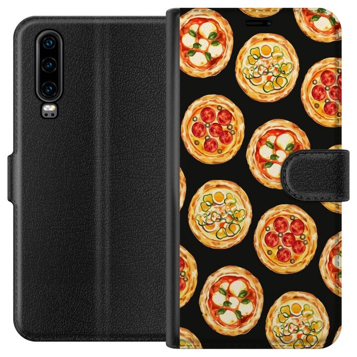 Plånboksfodral till Huawei P30 med Pizza motiv i gruppen SMARTPHONE & SURFPLATTOR / Mobilskydd / Huawei/Honor hos TP E-commerce Nordic AB (A53172)