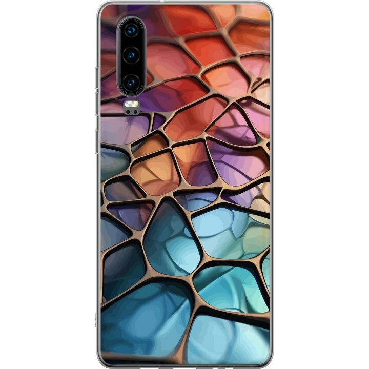 Mobilskal till Huawei P30 med Metalliskt mönster motiv i gruppen SMARTPHONE & SURFPLATTOR / Mobilskydd / Huawei/Honor hos TP E-commerce Nordic AB (A53196)