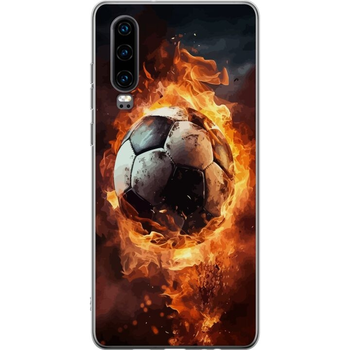 Mobilskal till Huawei P30 med Fotboll motiv i gruppen SMARTPHONE & SURFPLATTOR / Mobilskydd / Huawei/Honor hos TP E-commerce Nordic AB (A53207)