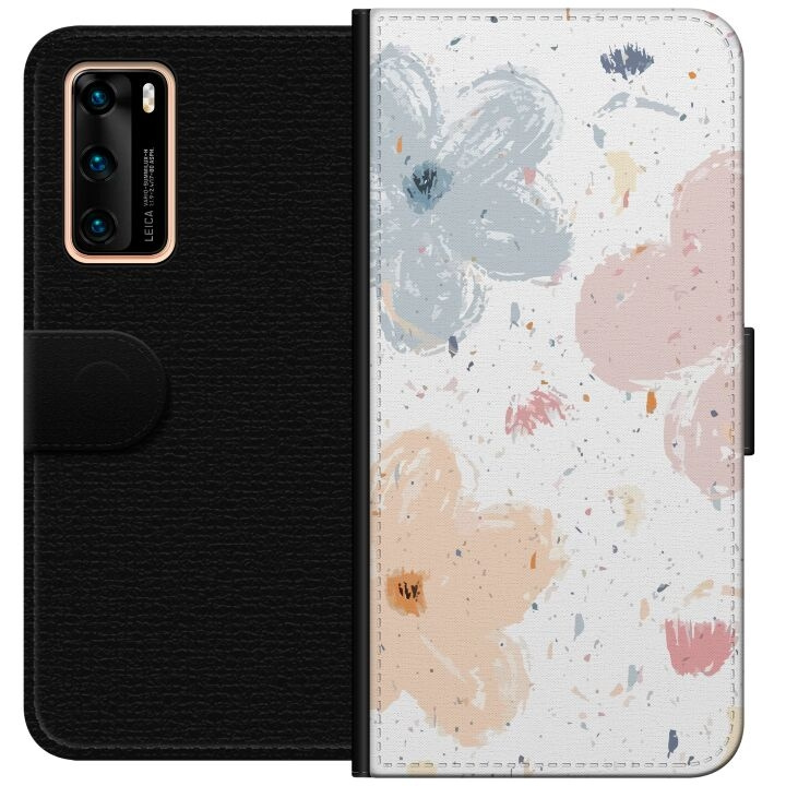 Plånboksfodral till Huawei P40 med Blommor motiv i gruppen SMARTPHONE & SURFPLATTOR / Mobilskydd / Huawei/Honor hos TP E-commerce Nordic AB (A53333)