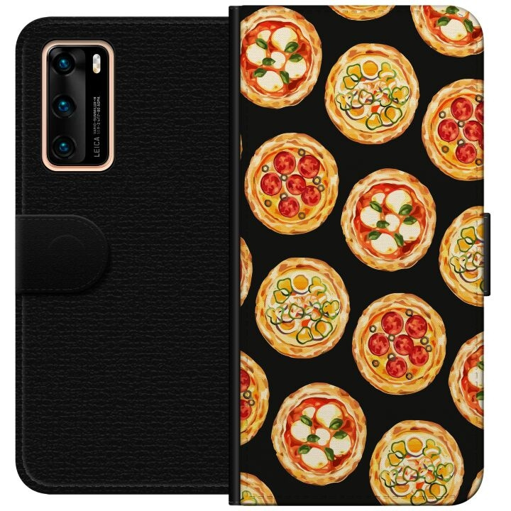 Plånboksfodral till Huawei P40 med Pizza motiv i gruppen SMARTPHONE & SURFPLATTOR / Mobilskydd / Huawei/Honor hos TP E-commerce Nordic AB (A53334)