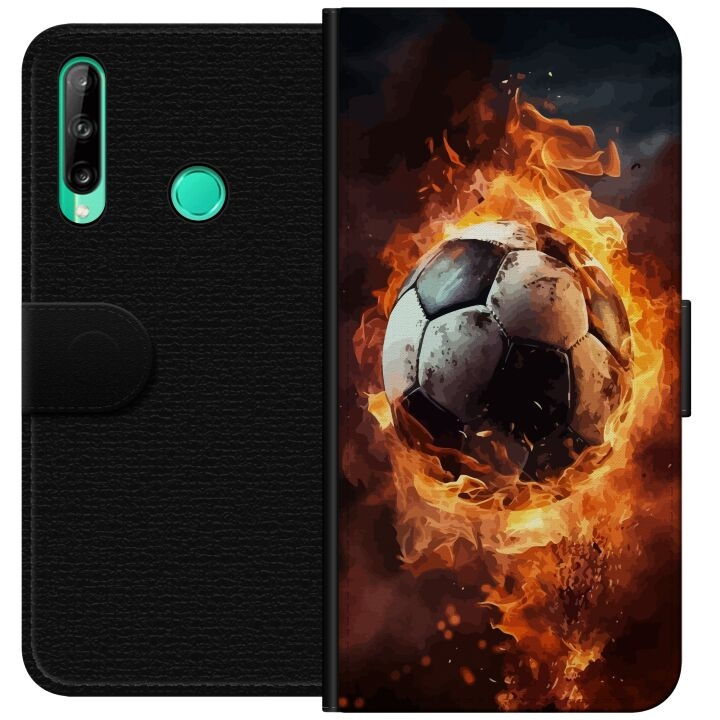 Plånboksfodral till Huawei P40 lite E med Fotboll motiv i gruppen SMARTPHONE & SURFPLATTOR / Mobilskydd / Huawei/Honor hos TP E-commerce Nordic AB (A53477)