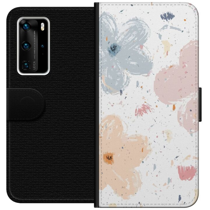 Plånboksfodral till Huawei P40 Pro med Blommor motiv i gruppen SMARTPHONE & SURFPLATTOR / Mobilskydd / Huawei/Honor hos TP E-commerce Nordic AB (A53522)