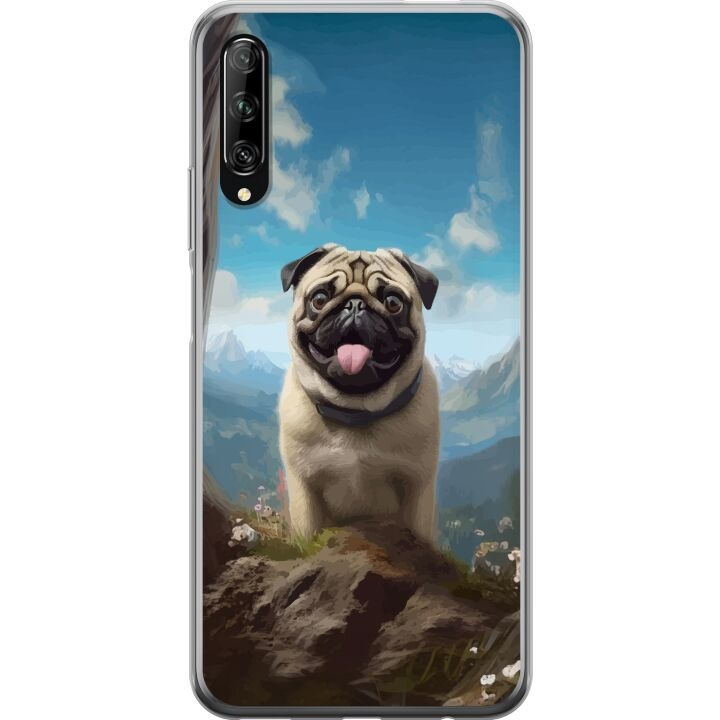 Mobilskal till Huawei P smart Pro 2019 med Glad Hund motiv i gruppen SMARTPHONE & SURFPLATTOR / Mobilskydd / Huawei/Honor hos TP E-commerce Nordic AB (A53636)