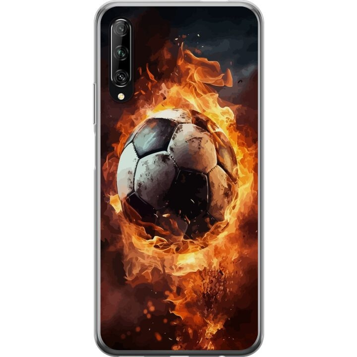 Mobilskal till Huawei P smart Pro 2019 med Fotboll motiv i gruppen SMARTPHONE & SURFPLATTOR / Mobilskydd / Huawei/Honor hos TP E-commerce Nordic AB (A53638)
