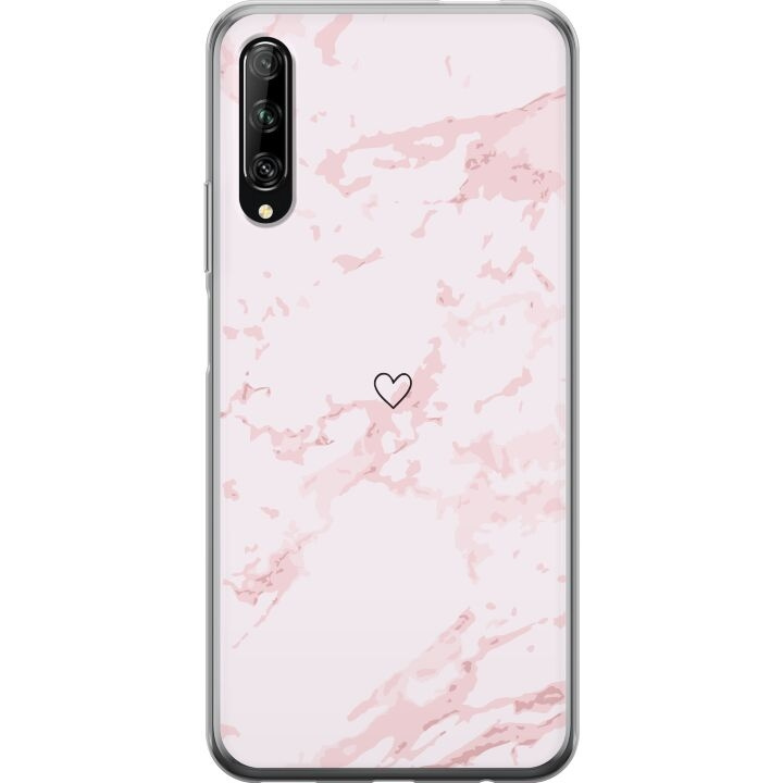 Mobilskal till Huawei P smart Pro 2019 med Rosa Hjärta motiv i gruppen SMARTPHONE & SURFPLATTOR / Mobilskydd / Huawei/Honor hos TP E-commerce Nordic AB (A53640)