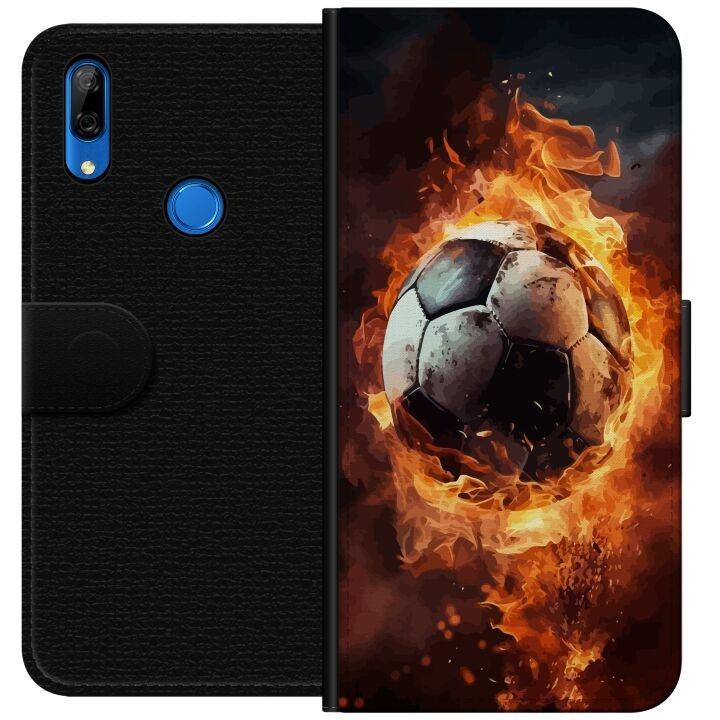 Plånboksfodral till Huawei P Smart Z med Fotboll motiv i gruppen SMARTPHONE & SURFPLATTOR / Mobilskydd / Huawei/Honor hos TP E-commerce Nordic AB (A53665)