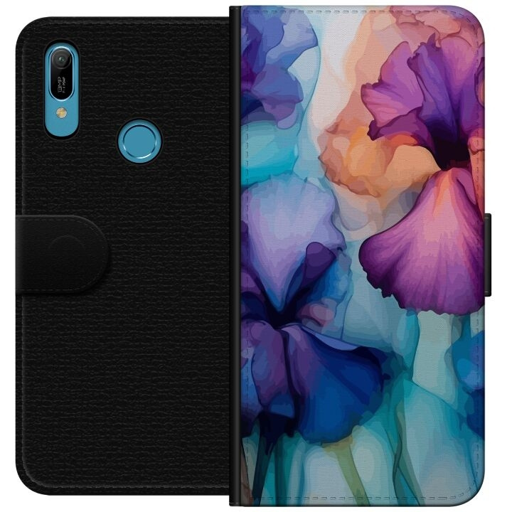 Plånboksfodral till Huawei Y6 (2019) med Magiska blommor motiv i gruppen SMARTPHONE & SURFPLATTOR / Mobilskydd / Huawei/Honor hos TP E-commerce Nordic AB (A53780)