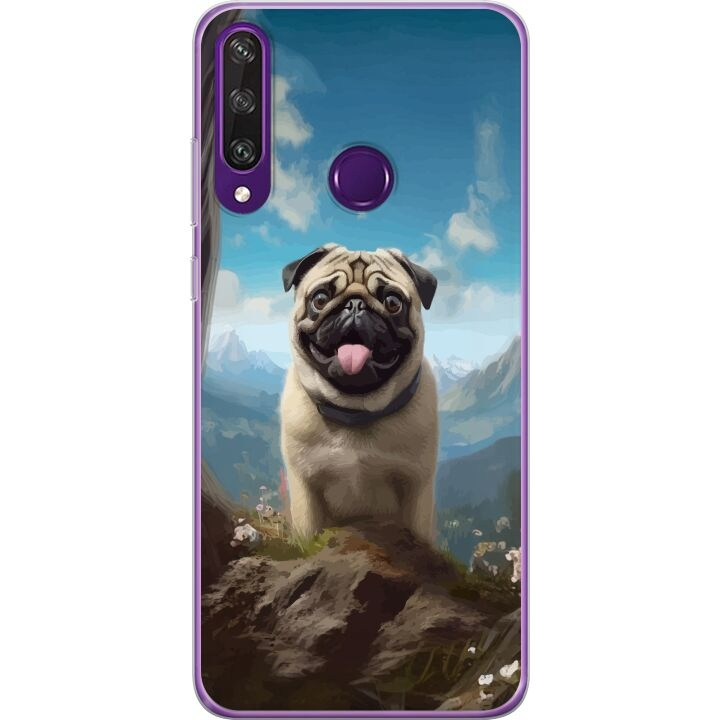 Mobilskal till Huawei Y6p med Glad Hund motiv i gruppen SMARTPHONE & SURFPLATTOR / Mobilskydd / Huawei/Honor hos TP E-commerce Nordic AB (A53848)