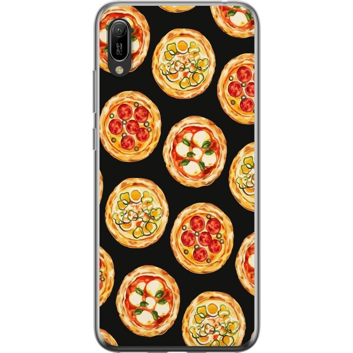 Mobilskal till Huawei Y6 Pro (2019) med Pizza motiv i gruppen SMARTPHONE & SURFPLATTOR / Mobilskydd / Huawei/Honor hos TP E-commerce Nordic AB (A53869)