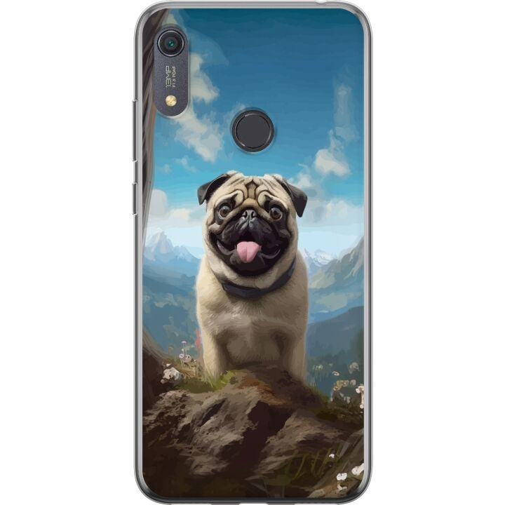 Mobilskal till Huawei Y6s (2019) med Glad Hund motiv i gruppen SMARTPHONE & SURFPLATTOR / Mobilskydd / Huawei/Honor hos TP E-commerce Nordic AB (A53927)