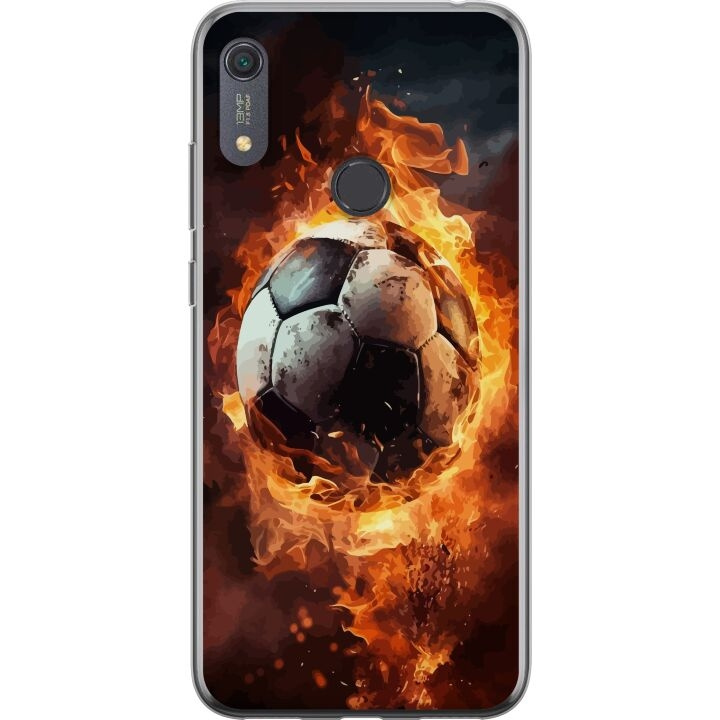 Mobilskal till Huawei Y6s (2019) med Fotboll motiv i gruppen SMARTPHONE & SURFPLATTOR / Mobilskydd / Huawei/Honor hos TP E-commerce Nordic AB (A53930)