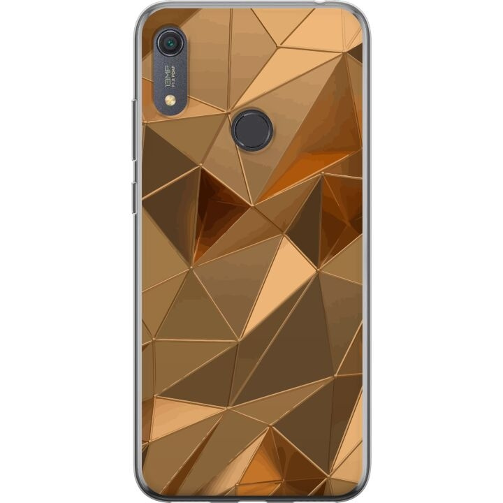 Mobilskal till Huawei Y6s (2019) med 3D Guld motiv i gruppen SMARTPHONE & SURFPLATTOR / Mobilskydd / Huawei/Honor hos TP E-commerce Nordic AB (A53933)