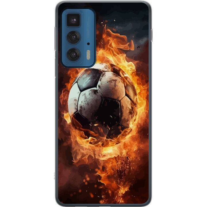 Mobilskal till Motorola Edge 20 Pro med Fotboll motiv i gruppen SMARTPHONE & SURFPLATTOR / Mobilskydd / Motorola hos TP E-commerce Nordic AB (A54092)