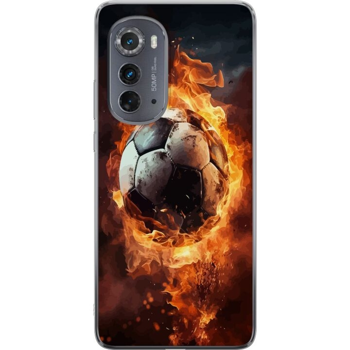 Mobilskal till Motorola Edge (2022) med Fotboll motiv i gruppen SMARTPHONE & SURFPLATTOR / Mobilskydd / Motorola hos TP E-commerce Nordic AB (A54119)