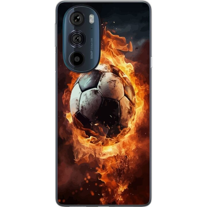 Mobilskal till Motorola Edge 30 Pro med Fotboll motiv i gruppen SMARTPHONE & SURFPLATTOR / Mobilskydd / Motorola hos TP E-commerce Nordic AB (A54200)