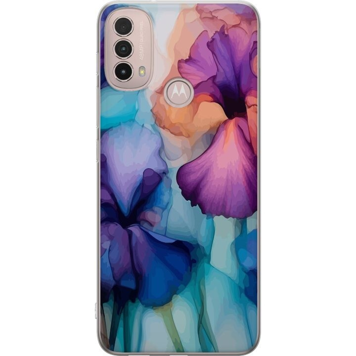 Mobilskal till Motorola Moto E40 med Magiska blommor motiv i gruppen SMARTPHONE & SURFPLATTOR / Mobilskydd / Motorola hos TP E-commerce Nordic AB (A54290)