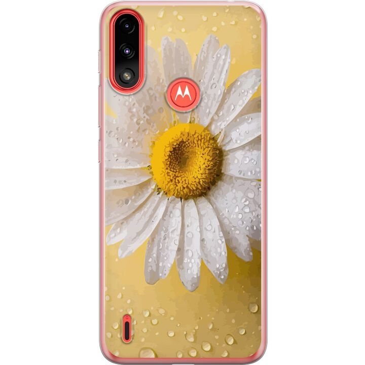 Mobilskal till Motorola Moto E7 Power med Porslinsblomma motiv i gruppen SMARTPHONE & SURFPLATTOR / Mobilskydd / Motorola hos TP E-commerce Nordic AB (A54449)