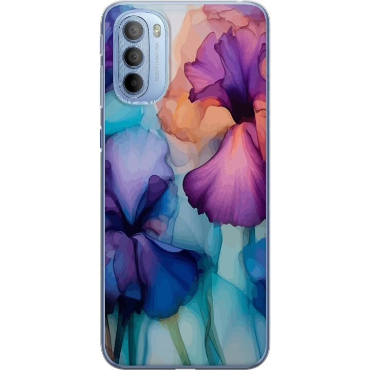 Mobilskal till Motorola Moto G31 med Magiska blommor motiv i gruppen SMARTPHONE & SURFPLATTOR / Mobilskydd / Motorola hos TP E-commerce Nordic AB (A54911)