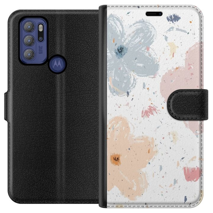 Plånboksfodral till Motorola Moto G60S med Blommor motiv i gruppen SMARTPHONE & SURFPLATTOR / Mobilskydd / Motorola hos TP E-commerce Nordic AB (A55190)