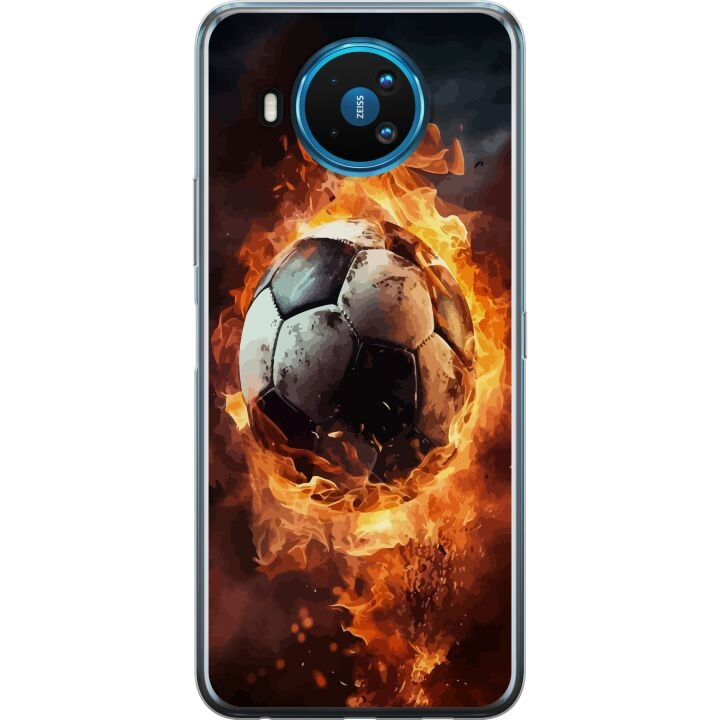 Mobilskal till Nokia 8.3 5G med Fotboll motiv i gruppen SMARTPHONE & SURFPLATTOR / Mobilskydd / Nokia/Microsoft hos TP E-commerce Nordic AB (A55820)