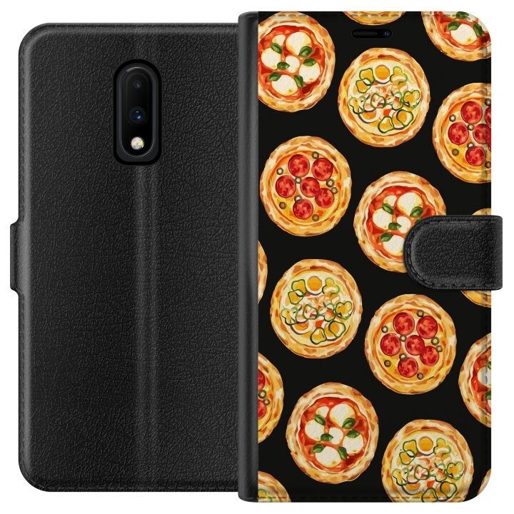 Plånboksfodral till OnePlus 7 med Pizza motiv i gruppen SMARTPHONE & SURFPLATTOR / Mobilskydd / OnePlus hos TP E-commerce Nordic AB (A56595)